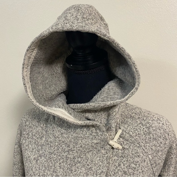 The North Face Jacket Women’s Size XS Gray Crescent Hooded Wrap Sweater Coat - Picture 5 of 17